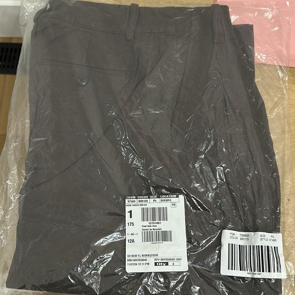 NWT - MADEWELL harlow wide leg pant drapey twill - dark carob - 0P - $118 - Picture 7 of 8